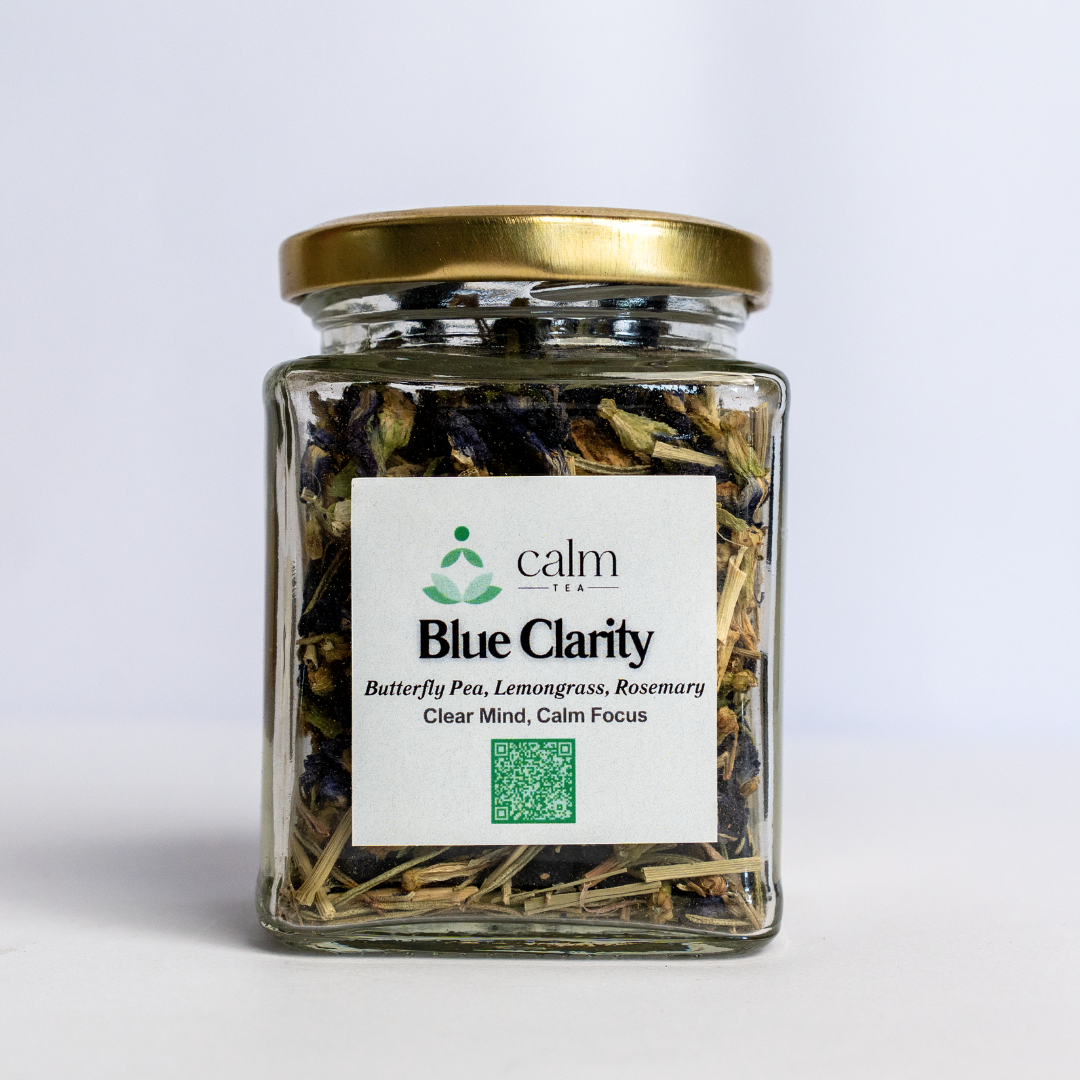 Blue Clarity Tea Jar