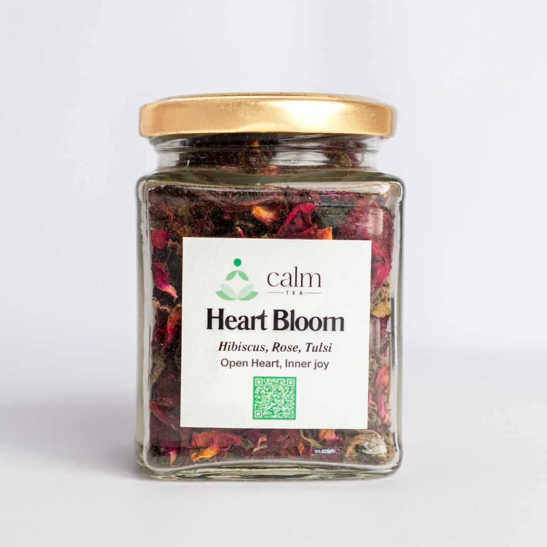 Heart Bloom Tea Jar