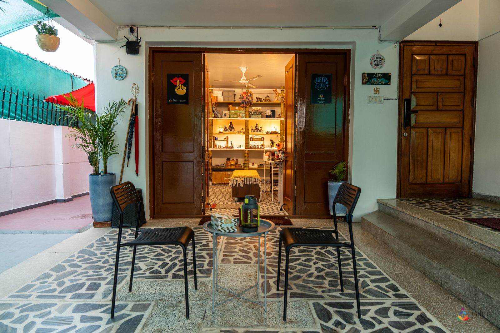 Calm Studio entrance