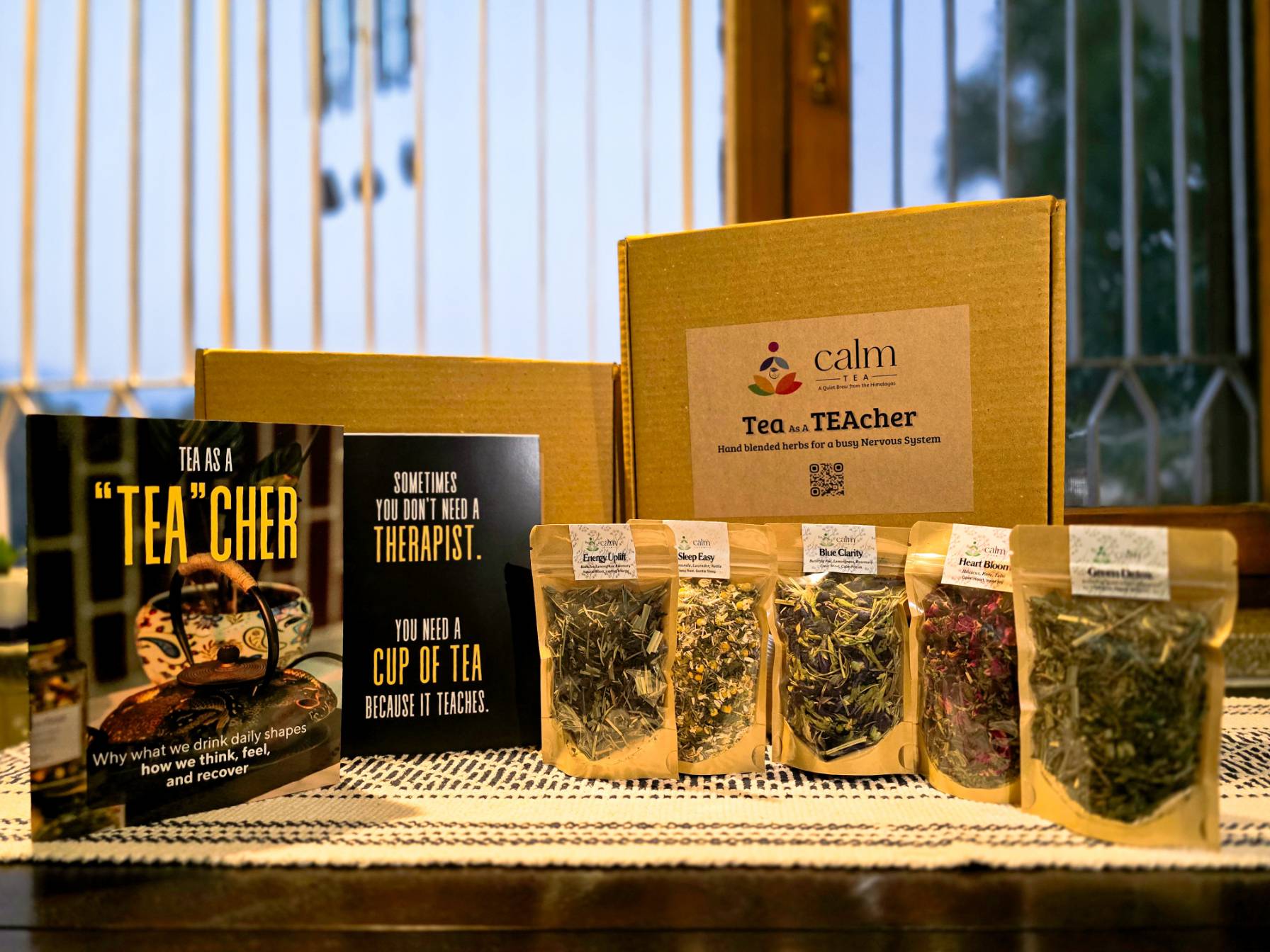 Tea as a Teacher Kit  -  five blends, booklet, and welcome card